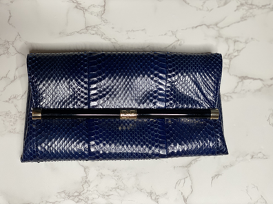 Snake Envelope Clutch Bag