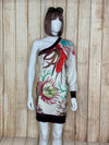 One Shoulder Floral Dress