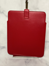 Orange Red Crystal Skull Colorblock Leather Ipad Case