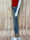 Embroidered Vintage Bell Bottom Jeans