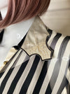 Vintage Silk Translucent Striped Shirt