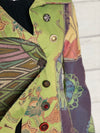 Printed Coat with Multi Coloured Buttons