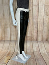 2 Tone Faux Leather Hybrid Jeans