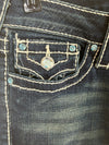 Gemstone Stud Low Waisted Jeans