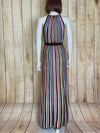 Striped Crochet-Knit Cotton-Blend Maxi Dress