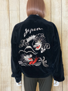 Japanese Flea Market Vintage Dragon Embroidered Bomber Jacket