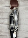 Vintage Silk Translucent Striped Shirt